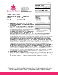 Vanilla Raspberry Cake 3” Case of 12